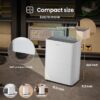 Hisense DH3526K1W Dehumidifier 35 pt. Large Room Dehumidifier For Basements, Bathrooms, Crawlspaces, ENERGY STAR Certified, in White