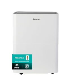 Hisense DH3526K1W Dehumidifier 35 pt. Large Room Dehumidifier For Basements, Bathrooms, Crawlspaces, ENERGY STAR Certified, in White