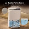 Hisense DH5026K1W 50 pt. Large Room Dehumidifier For Basements, Bathrooms, Crawlspaces, ENERGY STAR Certified, in White