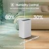 Hisense DH5026K1W 50 pt. Large Room Dehumidifier For Basements, Bathrooms, Crawlspaces, ENERGY STAR Certified, in White