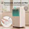 Hisense DH5026K1W 50 pt. Large Room Dehumidifier For Basements, Bathrooms, Crawlspaces, ENERGY STAR Certified, in White