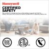 Honeywell 51460-26 Carnegie 52-in Pewter with Rough Pine Gray Oak Blades Cage Ceiling Fan With Light and Remote Control Included 5 -Blade