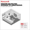 Honeywell 51855-26 Carnegie 52-in Matte Black and Gray Oak with Gray Oak Blades Ceiling Fan With Light and Remote Control Included 5 -Blade