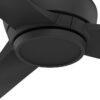 Hunter 52831 Mazzini ENERGY STAR 52-in Matte Black with Matte Black Blades Covered Outdoor Propeller Ceiling Fan Without Light and Remote Control Included 3 -Blade