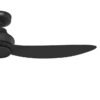 Hunter 52831 Mazzini ENERGY STAR 52-in Matte Black with Matte Black Blades Covered Outdoor Propeller Ceiling Fan Without Light and Remote Control Included 3 -Blade