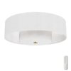 Hunter 52974 Jasmine Roth Brookside 30-in Luxe Gold with Matte White Blades Fandelier Ceiling Fan With Light 3 -Blade