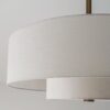 Hunter 52974 Jasmine Roth Brookside 30-in Luxe Gold with Matte White Blades Fandelier Ceiling Fan With Light 3 -Blade