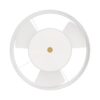 Hunter 52974 Jasmine Roth Brookside 30-in Luxe Gold with Matte White Blades Fandelier Ceiling Fan With Light 3 -Blade