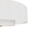 Hunter 52974 Jasmine Roth Brookside 30-in Luxe Gold with Matte White Blades Fandelier Ceiling Fan With Light 3 -Blade