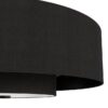 Hunter 52975 Jasmine Roth Brookside 30-in Matte Black with Matte Black Blades Fandelier Ceiling Fan With Light 3 -Blade