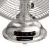 Hunter 97315 12-in High Velocity Indoor Desk Fan, in Brushed Nickel