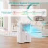 KESNOS 08A-18-PD PD 50 pt. Dehumidifier (For Rooms 3001+ sq. ft) For Basements, Bathrooms, ENERGY STAR Certified, in White
