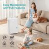 KESNOS 08A-18-PD PD 50 pt. Dehumidifier (For Rooms 3001+ sq. ft) For Basements, Bathrooms, ENERGY STAR Certified, in White
