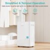 KESNOS 08A-18-PD PD 50 pt. Dehumidifier (For Rooms 3001+ sq. ft) For Basements, Bathrooms, ENERGY STAR Certified, in White
