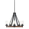 Kichler 34686A Barrington 5 -Light Distressed Black Seeded glass Metal Chandelier Kichler 34686A Barrington 5 -Light Distressed Black Seeded glass Metal Chandelier