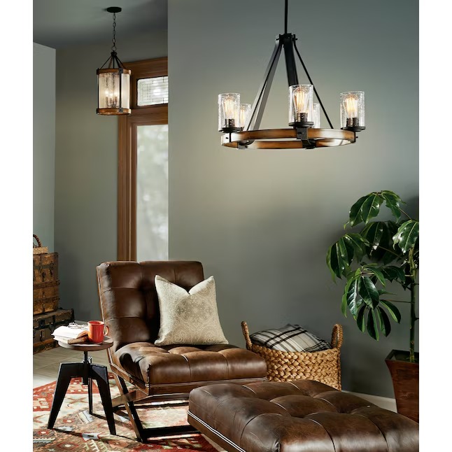 Kichler 34686A Barrington 5 -Light Distressed Black Seeded glass Metal Chandelier4_11zon Kichler 34686A Barrington 5 -Light Distressed Black Seeded glass Metal Chandelier