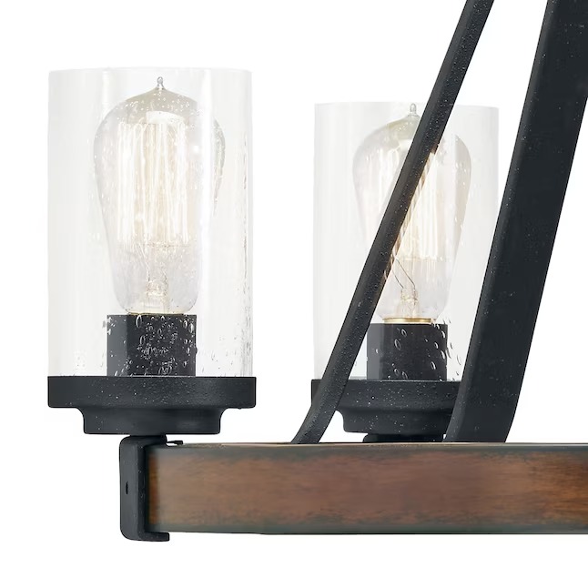 Kichler 34686A Barrington 5 -Light Distressed Black Seeded glass Metal Chandelier6_11zon Kichler 34686A Barrington 5 -Light Distressed Black Seeded glass Metal Chandelier