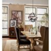 Kichler 34823A Barrington 4 -Light Anvil Iron and Distressed Antique Grey Farmhouse Seeded glass Globe Medium Hanging Pendant Light