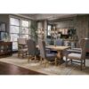 Kichler 34823A Barrington 4 -Light Anvil Iron and Distressed Antique Grey Farmhouse Seeded glass Globe Medium Hanging Pendant Light