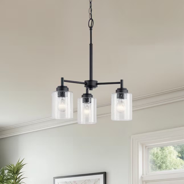 Kichler 44029BK Winslow 3 -Light Black Seeded glass Metal Chandelier3_11zon Kichler 44029BK Winslow 3 -Light Black Seeded glass Metal Chandelier