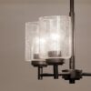 Kichler 44029BK Winslow 3 -Light Black Seeded glass Metal Chandelier Kichler 44029BK Winslow 3 -Light Black Seeded glass Metal Chandelier
