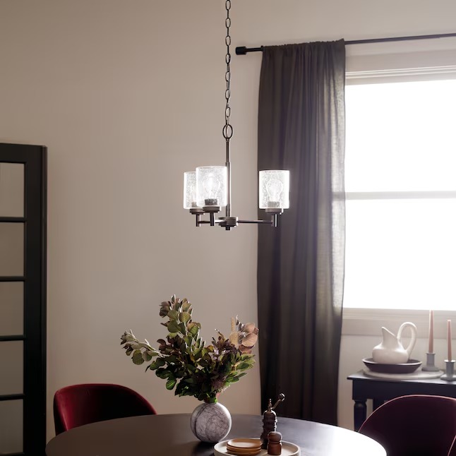 Kichler 44029BK Winslow 3 -Light Black Seeded glass Metal Chandelier47_11zon Kichler 44029BK Winslow 3 -Light Black Seeded glass Metal Chandelier