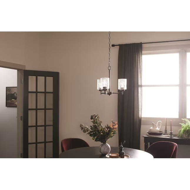 Kichler 44029BK Winslow 3 -Light Black Seeded glass Metal Chandelier5_11zon Kichler 44029BK Winslow 3 -Light Black Seeded glass Metal Chandelier