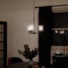 Kichler 44029BK Winslow 3 -Light Black Seeded glass Metal Chandelier Kichler 44029BK Winslow 3 -Light Black Seeded glass Metal Chandelier
