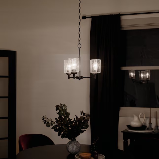 Kichler 44029BK Winslow 3 -Light Black Seeded glass Metal Chandelier7_11zon Kichler 44029BK Winslow 3 -Light Black Seeded glass Metal Chandelier