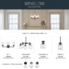 Kichler 44030BK Winslow 5 -Light Antique Black Seeded glass Metal Chandelier