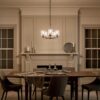 Kichler 44030BK Winslow 5 -Light Antique Black Seeded glass Metal Chandelier