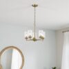Kichler 44030NBR Winslow 5 -Light Gold Seeded glass Steel Chandelier