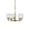 Kichler 44030NBR Winslow 5 -Light Gold Seeded glass Steel Chandelier