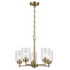 Kichler 44030NBR Winslow 5 -Light Gold Seeded glass Steel Chandelier