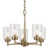 Kichler 44030NBR Winslow 5 -Light Gold Seeded glass Steel Chandelier