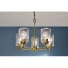 Kichler 44030NBR Winslow 5 -Light Gold Seeded glass Steel Chandelier