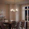Kichler 44030NI Winslow 5 -Light Brushed Nickel Seeded glass Metal Chandelier