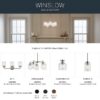 Kichler 44030NI Winslow 5 -Light Brushed Nickel Seeded glass Metal Chandelier