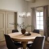 Kichler 44030NI Winslow 5 -Light Brushed Nickel Seeded glass Metal Chandelier