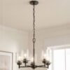 Kichler 44030OZ Winslow 5 -Light Bronze Seeded glass Metal Chandelier Kichler 44030OZ Winslow 5 -Light Bronze Seeded glass Metal Chandelier