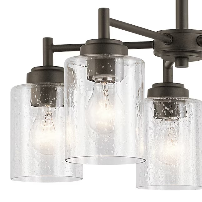 Kichler 44030OZ Winslow 5 -Light Bronze Seeded glass Metal Chandelier356_11zon Kichler 44030OZ Winslow 5 -Light Bronze Seeded glass Metal Chandelier