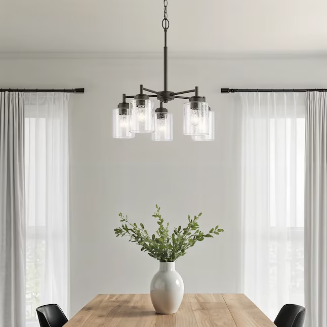 Kichler 44030OZ Winslow 5 -Light Bronze Seeded glass Metal Chandelier4_11zon Kichler 44030OZ Winslow 5 -Light Bronze Seeded glass Metal Chandelier