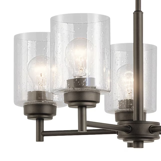 Kichler 44030OZ Winslow 5 -Light Bronze Seeded glass Metal Chandelier689_11zon Kichler 44030OZ Winslow 5 -Light Bronze Seeded glass Metal Chandelier