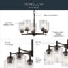Kichler 44030OZ Winslow 5 -Light Bronze Seeded glass Metal Chandelier Kichler 44030OZ Winslow 5 -Light Bronze Seeded glass Metal Chandelier