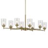 Kichler 44035NBR Winslow 8 -Light Polished Gold Seeded glass Steel Chandelier Kichler 44035NBR Winslow 8 -Light Polished Gold Seeded glass Steel Chandelier