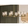 Kichler 44035NBR Winslow 8 -Light Polished Gold Seeded glass Steel Chandelier
