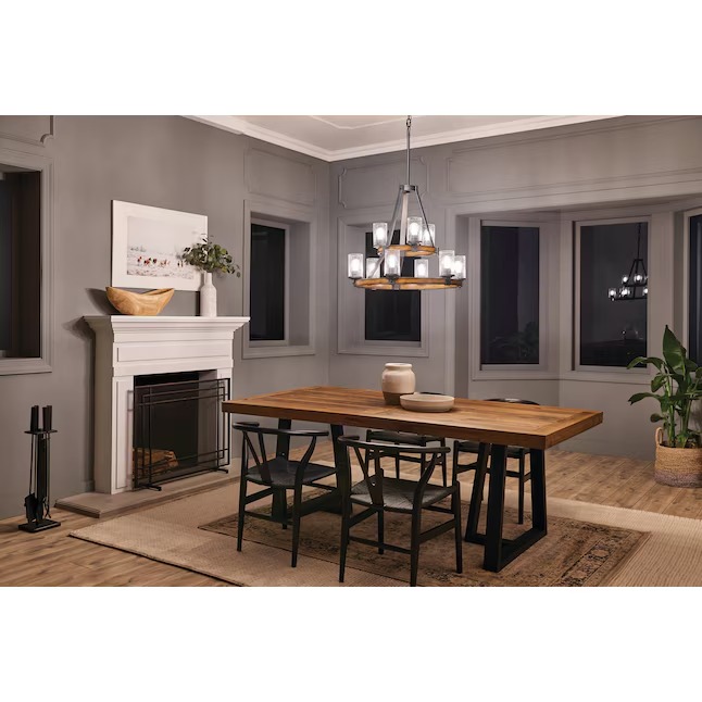 Kichler 82313A Barrington 9 -Light Distressed Black Seeded glass Metal Chandelier2_11zon Kichler 82313A Barrington 9 -Light Distressed Black Seeded glass Metal Chandelier