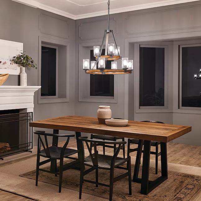 Kichler 82313A Barrington 9 -Light Distressed Black Seeded glass Metal Chandelier4_11zon Kichler 82313A Barrington 9 -Light Distressed Black Seeded glass Metal Chandelier