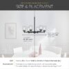Kichler 82313A Barrington 9 -Light Distressed Black Seeded glass Metal Chandelier Kichler 82313A Barrington 9 -Light Distressed Black Seeded glass Metal Chandelier