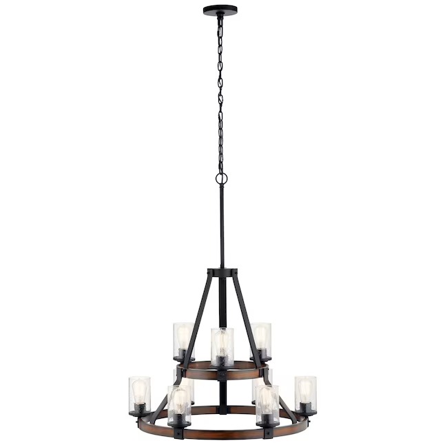Kichler 82313A Barrington 9 -Light Distressed Black Seeded glass Metal Chandelier5_11zon Kichler 82313A Barrington 9 -Light Distressed Black Seeded glass Metal Chandelier